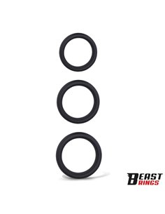 Set de 3 Anillos para el Pene Silicona S, M y L 2