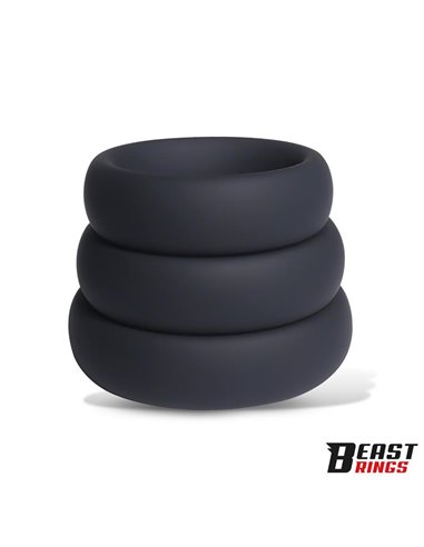 Set de 3 Anillos para el Pene Silicona S, M y L