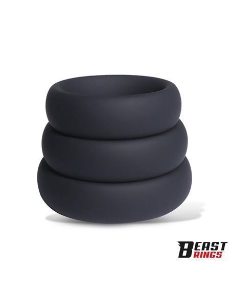 Set de 3 Anillos para el Pene Silicona S, M y L
