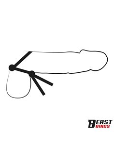Lasso Anillo para el Pene Silicona Ajustable 2
