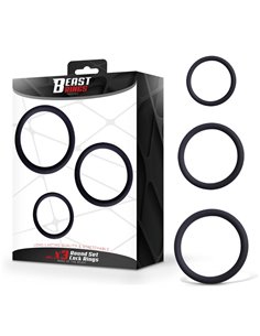 Set de 3 Anillos para el Pene Silicona S, M y L