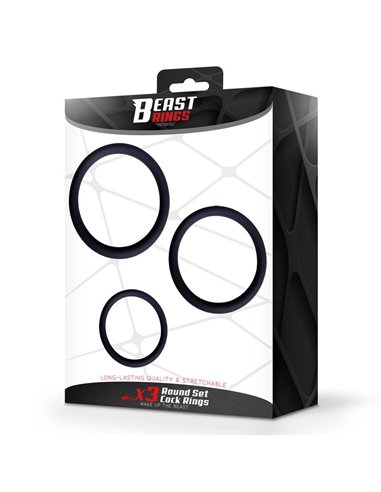Set de 3 Anillos para el Pene Silicona S, M y L