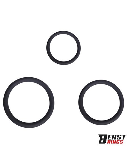 Set de 3 Anillos para el Pene Silicona S, M y L