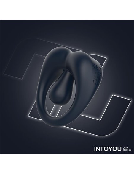 Kenny Anillo Vibrador con Estimulador de Clítoris y APP Azul Noche