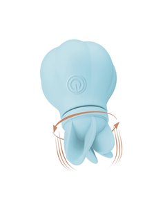 Estimulador Caress Vibración y Rotación Light blue