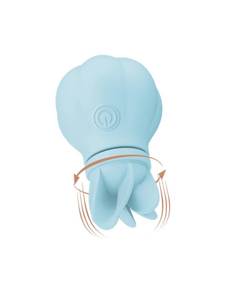 Estimulador Caress Vibración y Rotación Light blue