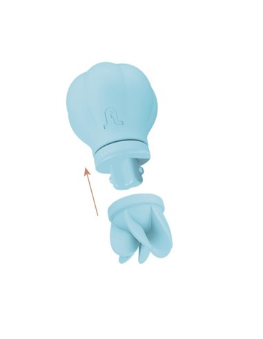 Estimulador Caress Vibración y Rotación Light blue