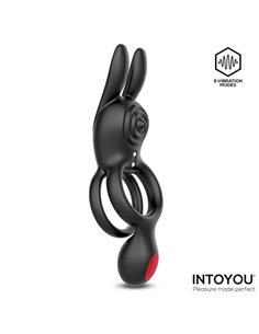 Konny Anillo Vibrador Doble con Conejito y Control Remoto 2
