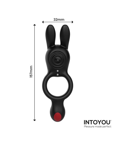 Konny Anillo Vibrador Doble con Conejito y Control Remoto