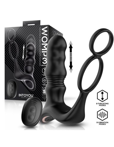 Womp Masajeador Prostático con Vibración, Thrusting y Control Remoto