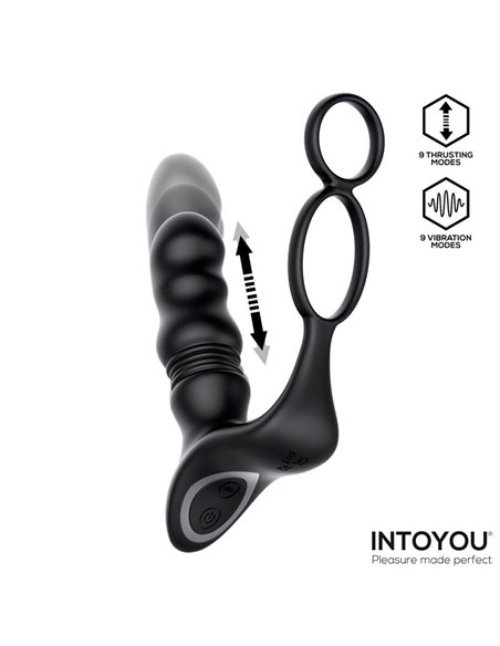 Womp Masajeador Prostático con Vibración, Thrusting y Control Remoto