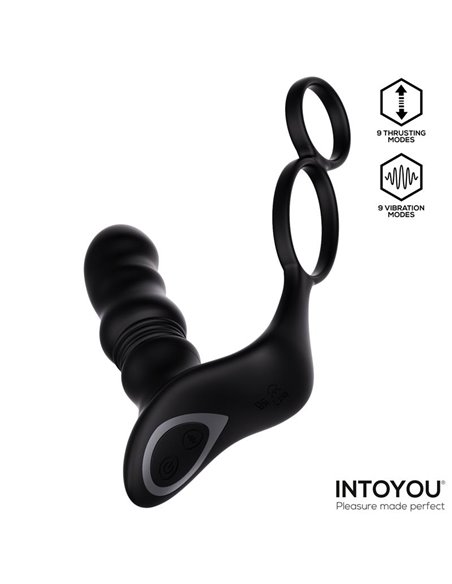 Womp Masajeador Prostático con Vibración, Thrusting y Control Remoto