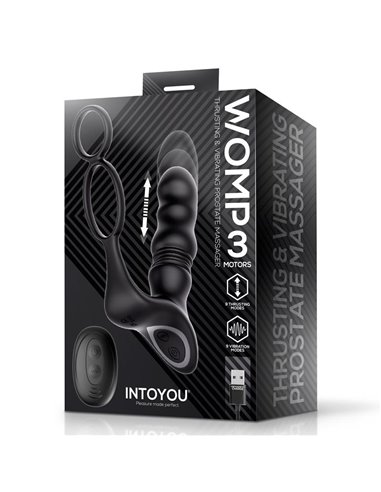 Womp Masajeador Prostático con Vibración, Thrusting y Control Remoto