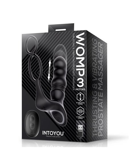 Womp Masajeador Prostático con Vibración, Thrusting y Control Remoto