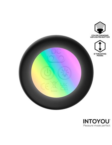 Krax Plug Anal con Vibración, Thrusting y Luz Led con Control Remoto