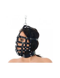 Máscara Cuero con Forma de Bozal Ajustable 2