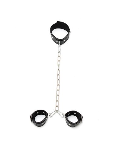 Collar con Esposas Cadena Ajustables