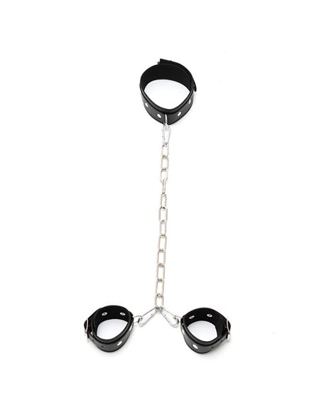Collar con Esposas Cadena Ajustables