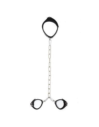 Collar con Esposas Cadena Ajustables