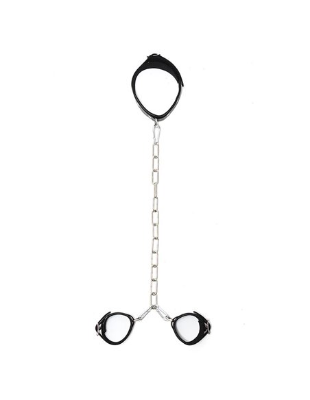 Collar con Esposas Cadena Ajustables