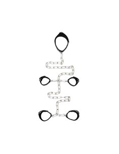 Ataduras Cuello Manos y Pies Cuero y Metal 2