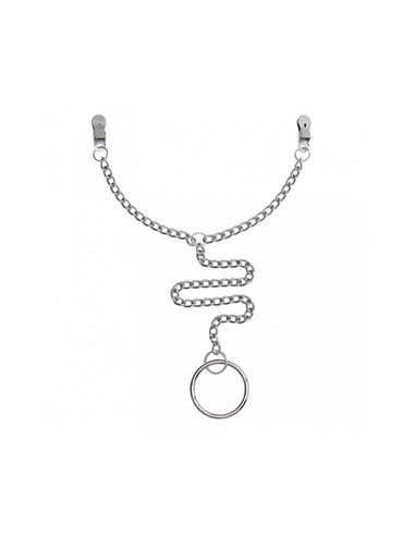 Pinzas para Pezones con Anillo para el Pene