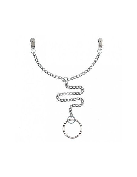 Pinzas para Pezones con Anillo para el Pene