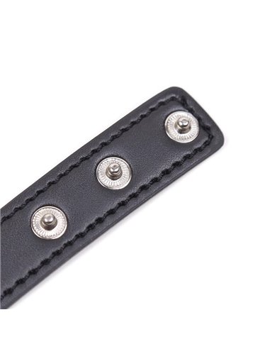 Collar con Aro en Forma de Corazón Ajustable 41,5 cm Negro