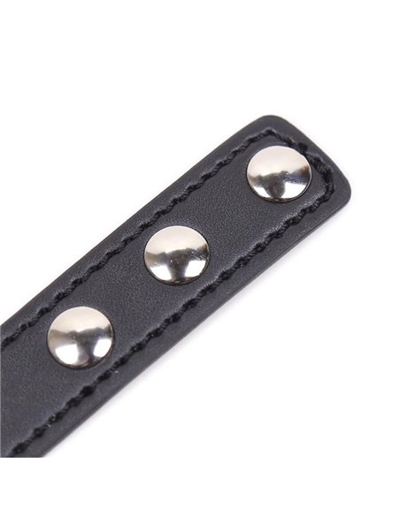 Collar con Aro en Forma de Corazón Ajustable 41,5 cm Negro