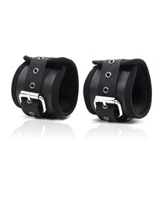 Esposas de Cuero Mosqueton Grande Negro 2