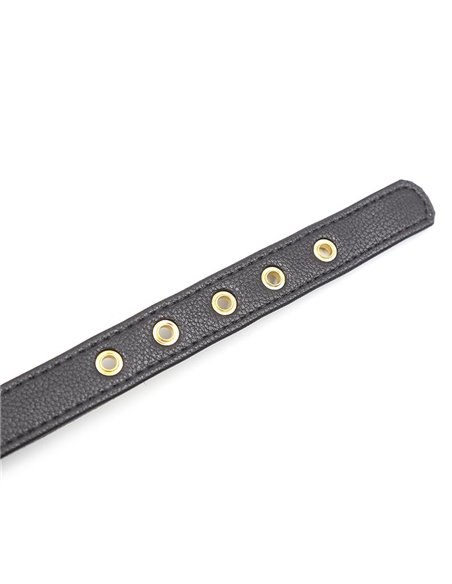 Collar con Lazo y Cascabel 44 cm Negro/Rojo