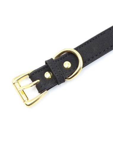 Collar con Lazo y Cascabel 44 cm Negro/Rojo