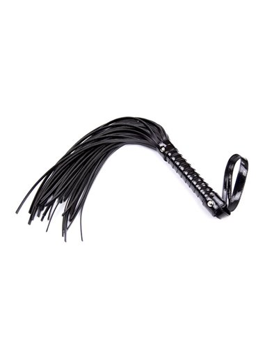 Flogger con Mango Brillante 44 cm Negro