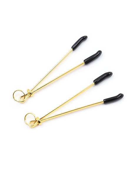Pinzas para Pezones Metal Negro/Dorado