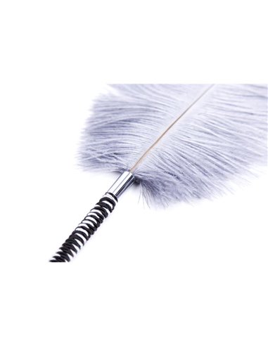 Plumas Estimuladoras 46 cm Blanco/Negro