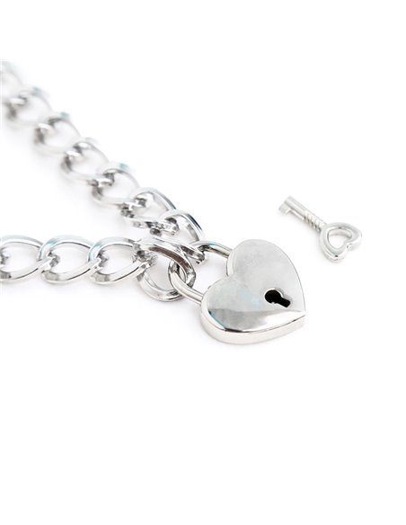 Collar con Candado Metal Talla M 44 cm