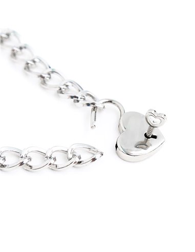Collar con Candado Metal Talla M 44 cm