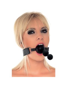 Mordaza con Plug Silicona