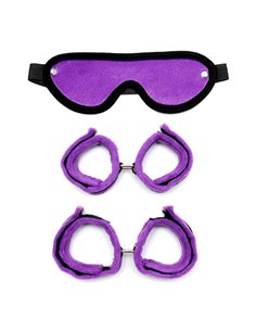 Set de Esposas para Manos y Pies Púrpura 2