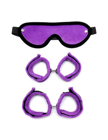 Set de Esposas para Manos y Pies Púrpura