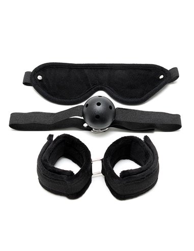 Set de Bondage 3 Piezas Negro