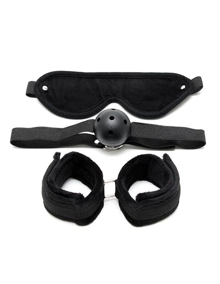 Set de Bondage 3 Piezas Negro