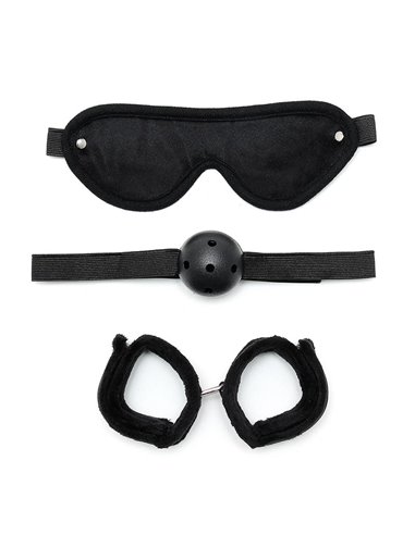 Set de Bondage 3 Piezas Negro