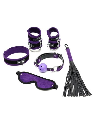 Set de Bondage 6 Piezas Púrpura