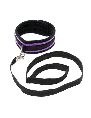 Collar con Correa Ajustable Púrpura