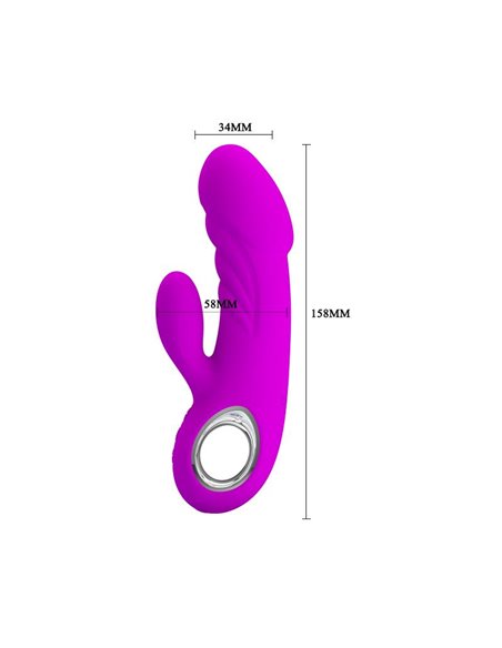 Vibrador Ansel USB Silicona Purpura