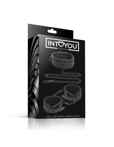 Set de Collar y Esposas para Muñecas Cuero Vegano