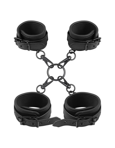 Set de Esposas para Tobillos y Muñecas Cuero Vegano