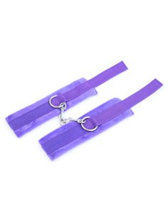 Esposas de Tela con Velcro para Muñecas con Pelo Largo Púpura 2