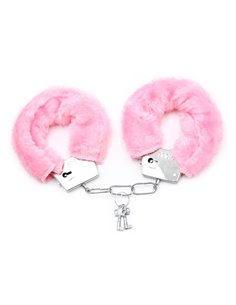 Esposas de Metal para Muñecas con Pelo Rosa
